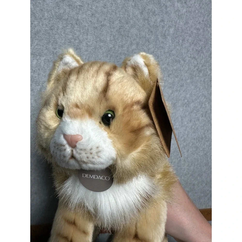 Demdaco Maine Coon Cat Plush‎ Ginger Tabby Stuffed Animal Cats & Kittens N00577
